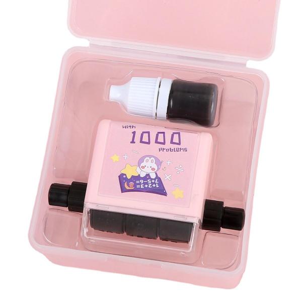 算数ローラースタンプ コンパクトキッズ知育玩具ローラー デジタル教育スタンプ レッド