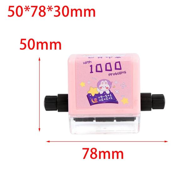算数ローラースタンプ コンパクトキッズ知育玩具ローラー デジタル教育スタンプ レッド