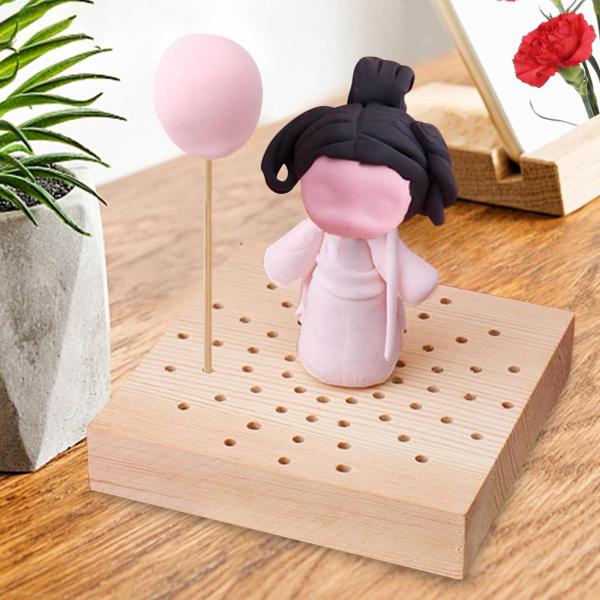 陶器粘土プラグボード正方形粘土プレート手作り粘土ベース人形モデルベースラウンド