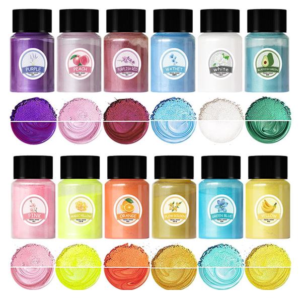 マイカパウダー着色剤パウダー顔料バスソープ作りキャンドル作り 24 色