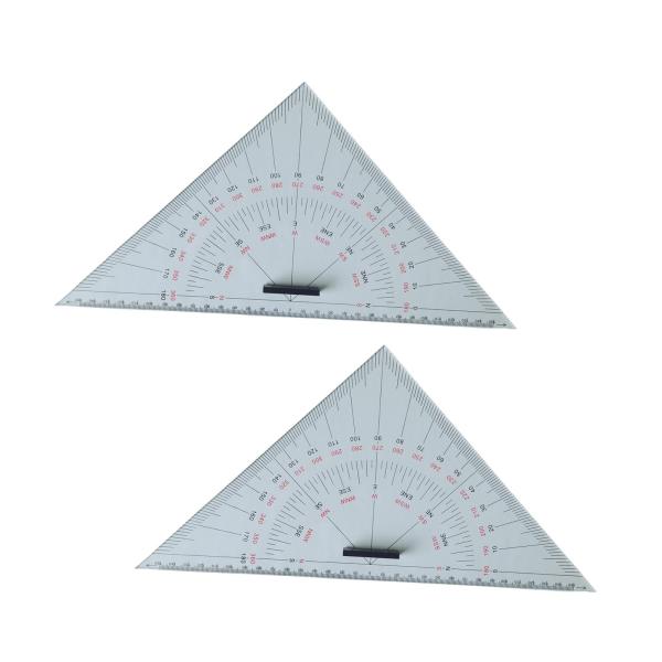 チャート描画三角定規測定ツール軽量三角角度分度器船舶描画教師製図木工指導用｜stk-shop｜02