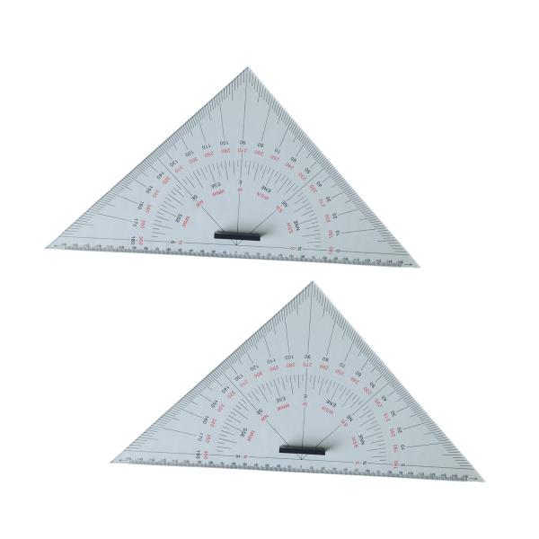 チャート描画三角定規測定ツール軽量三角角度分度器船舶描画教師製図木工指導用