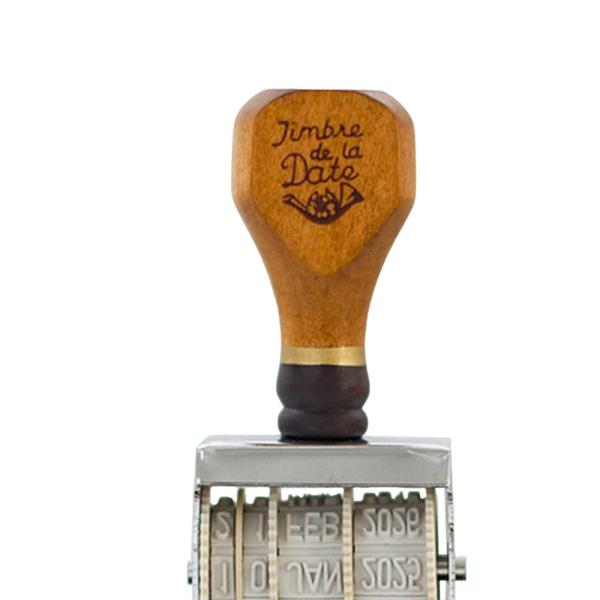 ローラー日付スタンプ ヴィンテージスタイル オフィススタンプ DIY クラフトカード作成アルバム用 ブラウン