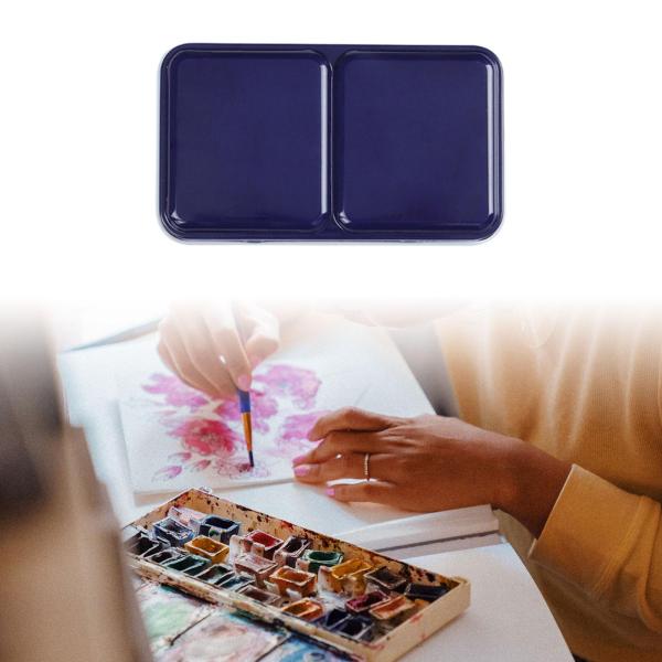 水彩パレット多機能ペイントパレット金属ポータブルペイントパレットネイビー