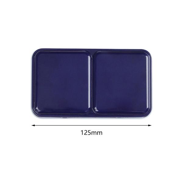 水彩パレット多機能ペイントパレット金属ポータブルペイントパレットネイビー