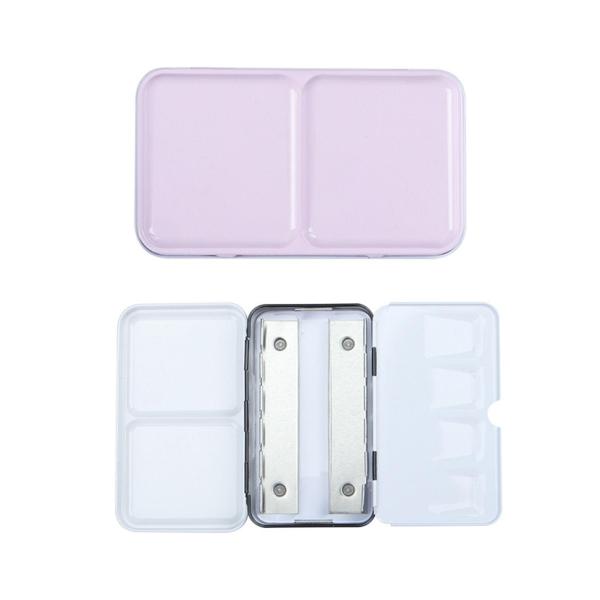 水彩パレット多機能ペイントパレット金属ポータブルペイントパレットピンク
