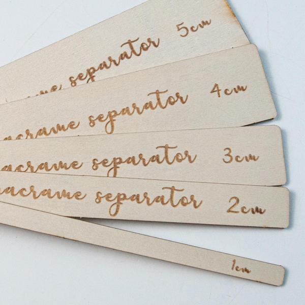 5x 木製マクラメセパレーターツールルームマクラメノット織タペストリー壁装飾