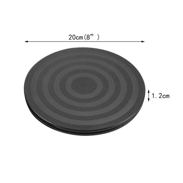 クレイテレビ用回転スイベルプレート360度トレイプラットフォーム20cmx1.2cm