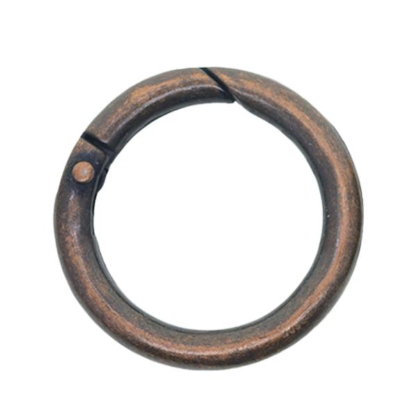 6 個のスプリングゲート O リング 32 ミリメートルキーホルダーハンドバッグストラップクラフトレッドブロンズ