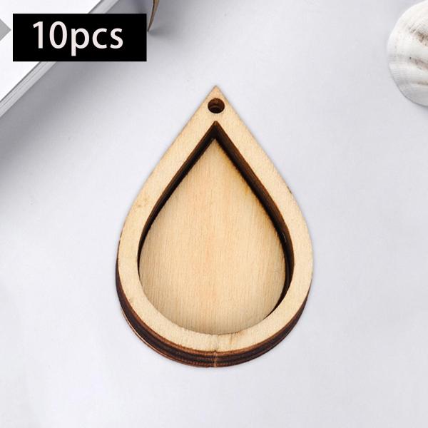 10x ミニ刺繍フープディスプレイフレームペンダントフェスティバル装飾 DIY ウォータードロップ用