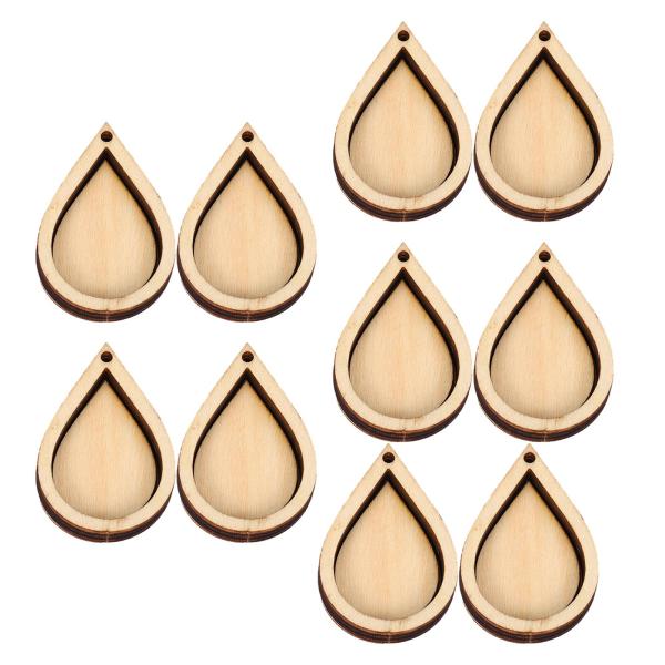 10x ミニ刺繍フープディスプレイフレームペンダントフェスティバル装飾 DIY ウォータードロップ用