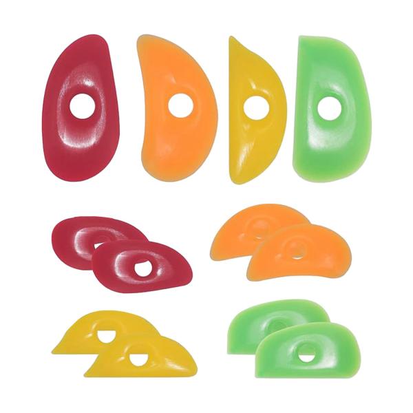 12x 陶器粘土リブ陶器スクレーピングシェイパーツール DIY ガジェット便利な実用的な陶器用品陶器用ゴムリブ