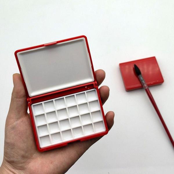 空の水彩パレットボックスペイントパレットボックス画家アーティスト学生 24 グリッド