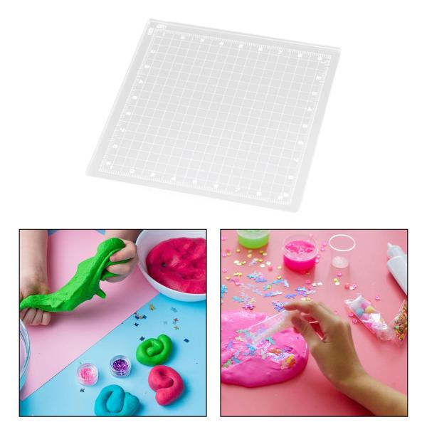 プレスボードアクリルスタンププレートツール DIY 工芸品測定バッキングボード 10 センチメートル x 10 センチメートル x 0.4 センチメー