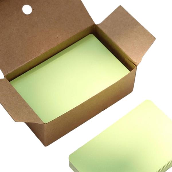 グリーン 名刺 100 枚の小さな空白の名刺カードストック紙