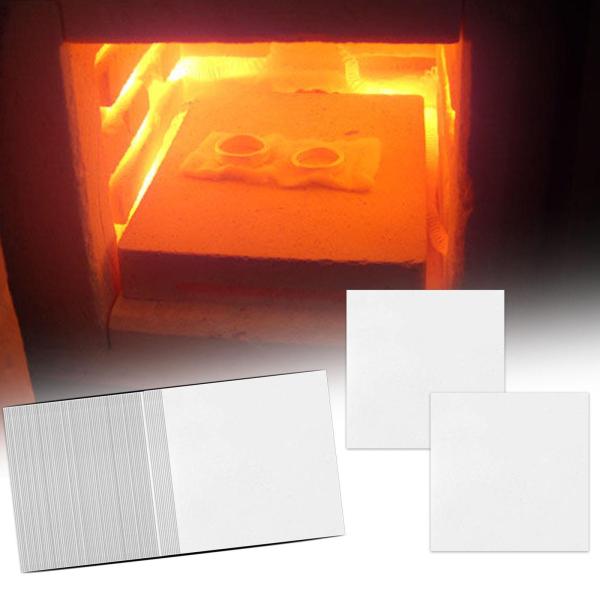 電子レンジ窯紙 DIY 溶融ガラスジュエリー炉高温紙 100x 正方形 8x8cm