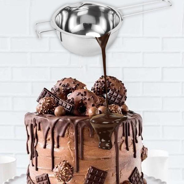 400ml チョコレートメルティングボウル ステンレス鍋 ソースパン 調理鍋