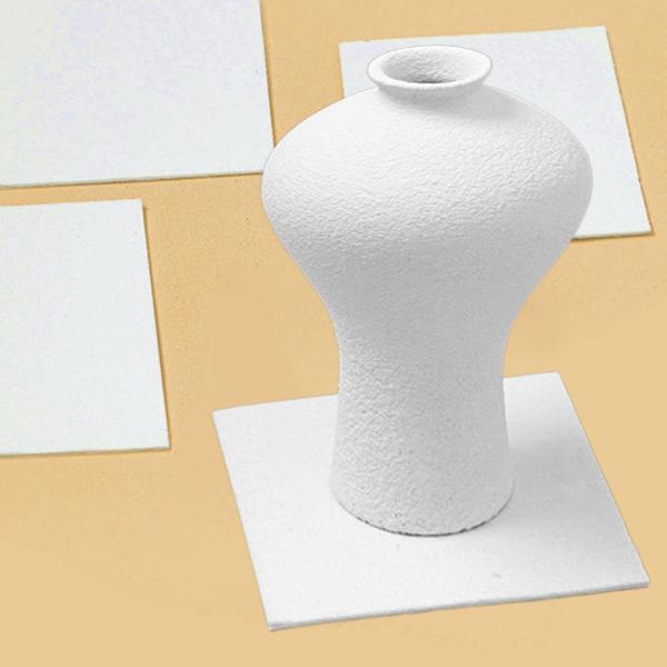 陶器耐火サポートパッド 5個 アンチスティックパッド 再利用可能 耐熱パッド 陶器ツール DIY 食器 粘土陶器用