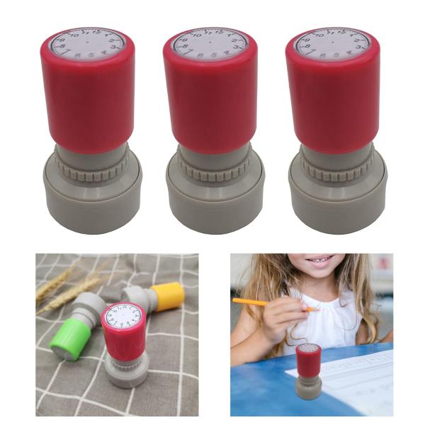 時計スタンプ 多目的装飾スタンプ 文房具 子供用 教育ツール 青インク