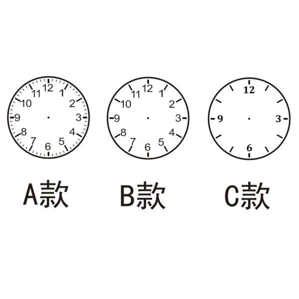 時計スタンプ 多目的装飾スタンプ 文房具 子供用 教育ツール 赤インク