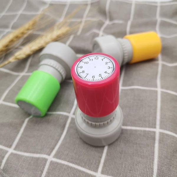 時計スタンプ 多目的装飾スタンプ 文房具 子供用 教育ツール 赤インク