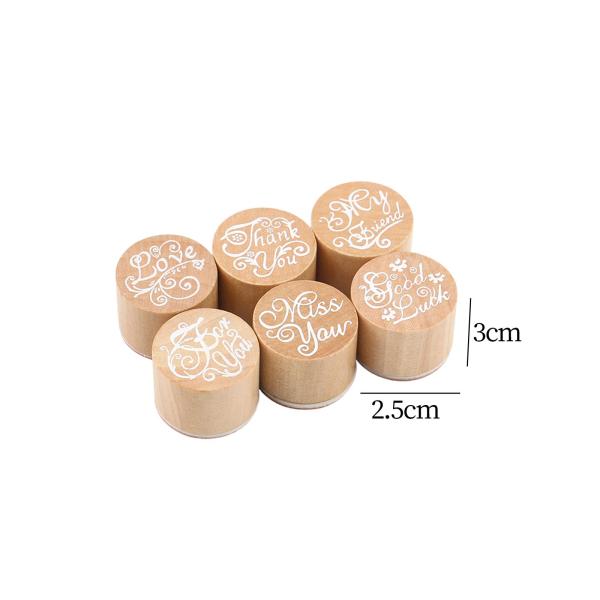 12個の木製スタンプ 花柄ゴムスタンプ 丸型レース木製ゴムスタンプ スクラップブッキングやDIYクラフトカード用