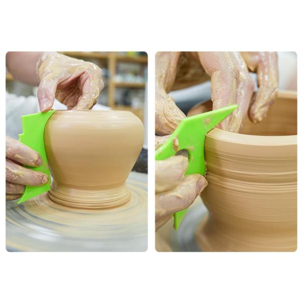 14ピース 陶器粘土彫刻ツール 多目的 ポータブル 軽量 滑らかな陶器トリミングツール DIY 粘土 初心者向け