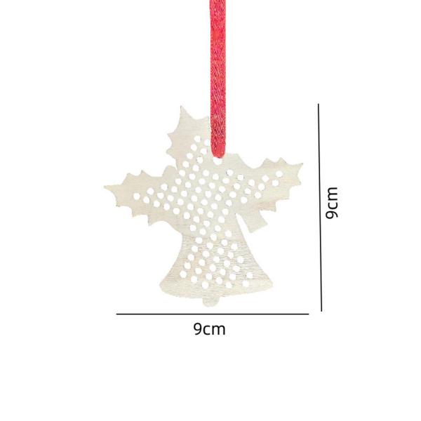 木製クロスステッチキット DIY クリスマスペンダント クリスマス吊り下げデコレーション キャンディ メープルリーフ