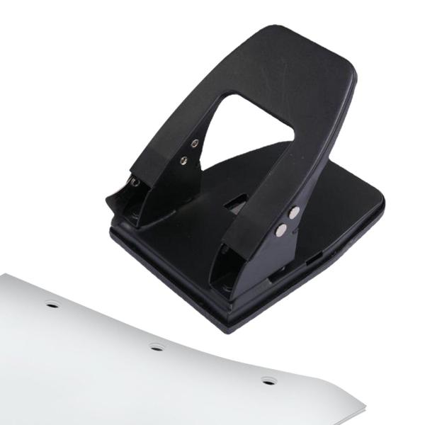 2穴パンチ ポータブル メタル ホームオフィス用品 快適ハンドル 穴あけパンチ プロングファスナーなし