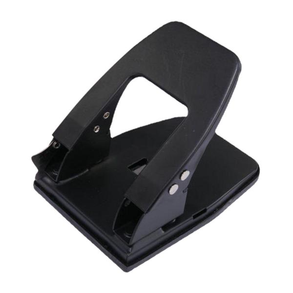 2穴パンチ ポータブル メタル ホームオフィス用品 快適ハンドル 穴あけパンチ プロングファスナーなし