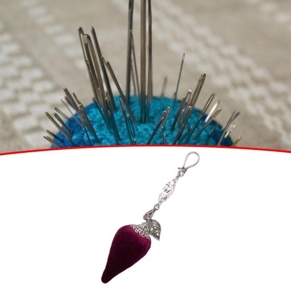 ポータブルピンクッション 裁縫針クッション 家庭用裁縫 DIY クラフト チリ型