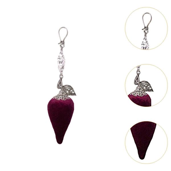 ポータブルピンクッション 裁縫針クッション 家庭用裁縫 DIY クラフト チリ型