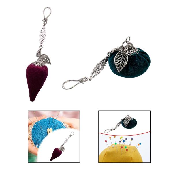 ポータブルピンクッション 裁縫針クッション 家庭用裁縫 DIY クラフト チリ型