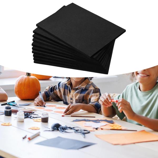 10個入り EVAフォームロール 厚手 EVAフォーム コスプレ アート クラフト ハロウィン コスチューム ブラック 30cmx20cmx3mm