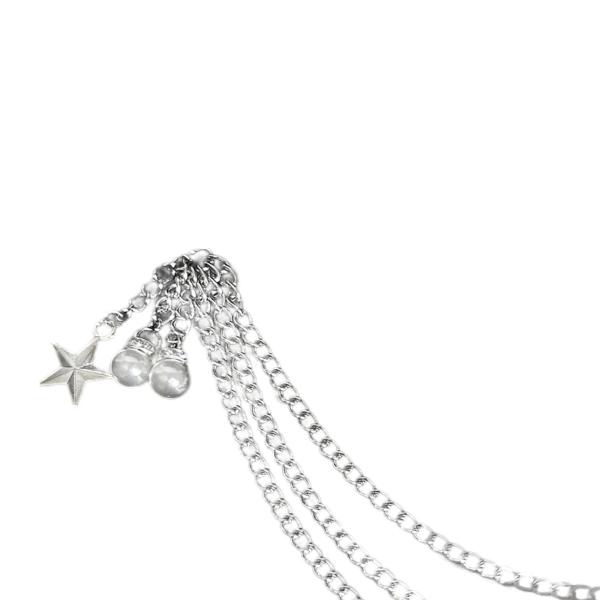 シューチェーン 靴アクセサリー ロブスタークラスプ付き 多層チェーン 靴ひもチャームチェーン 靴装飾 レディース メンズ スニーカー用