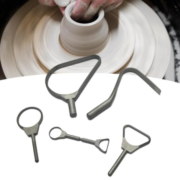 5x粘土彫刻ツール陶器トリミングツールDIY彫刻成形プロフェッショナルセラミックスクレーピングツール陶器彫刻ツール