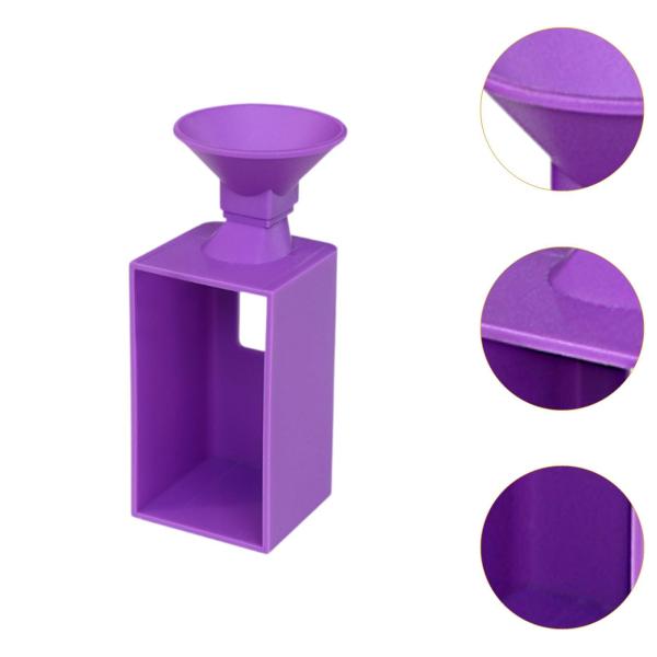 ダイヤモンドアートワークドリルファネル実用的なポータブルクラフト用品DIY再利用可能パープル