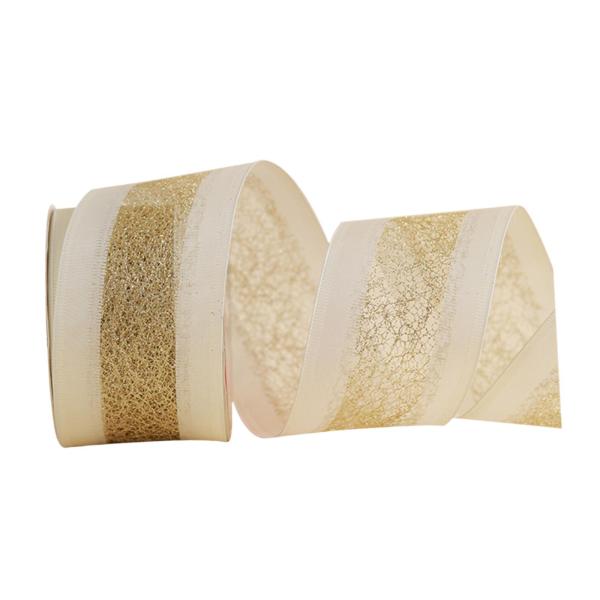 クリスマスリボン エレガント ワイヤー付き パーティー用品 ギフト包装 DIY ボウスタイル D