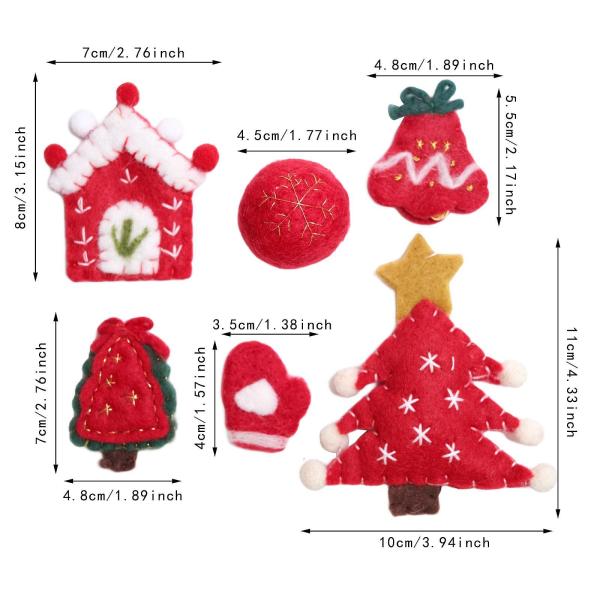 手作りフェルトクリスマスオーナメント 子供 大人用 クリスマス