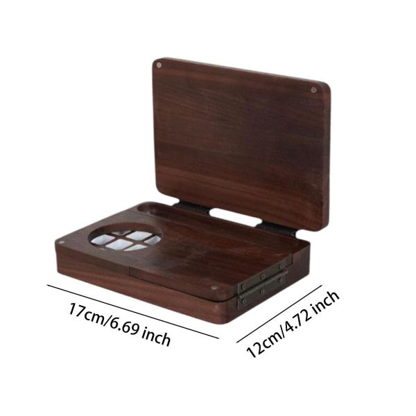 水彩絵の具箱 折りたたみ式 画家 ハンドクラフト ミキシングエリア付き クラフト 絵画 ポータブル 木製 ペイントトレイ 空パレット