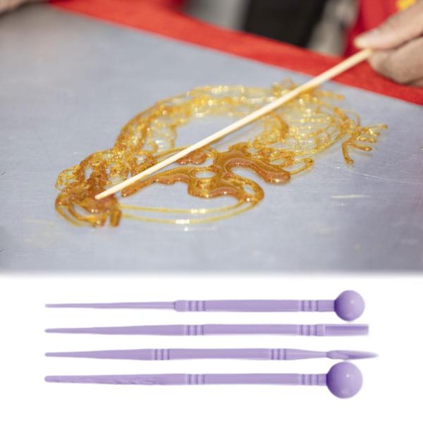 4個の粘土ツール DIY 初心者 軽量 丈夫 クラフト モデリング 粘土ツール パープル
