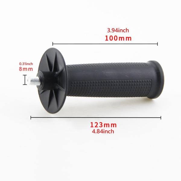 アングルグラインダーハンドル 快適なグリップ 取り付け簡単 滑り止めサイドハンドル M8 テクスチャ加工