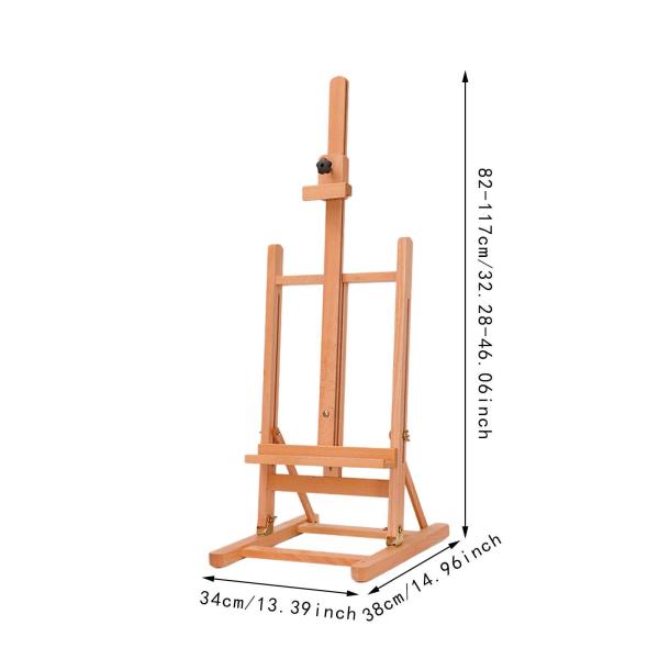 木製絵画イーゼル テーブルトップイーゼル 高さ調節可能 プレゼンテーションスタンド アート描画イーゼル ディスプレイイーゼルスタンド 教室用