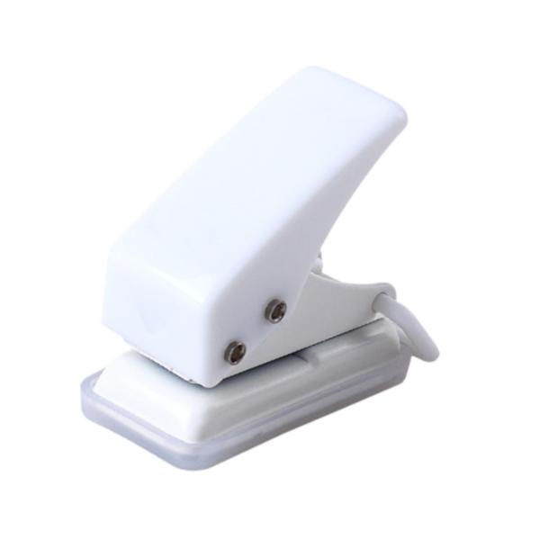 ミニ穴あけパンチ 子供用 軽量 家庭 オフィス用品 クラフト 紙用 ホワイト