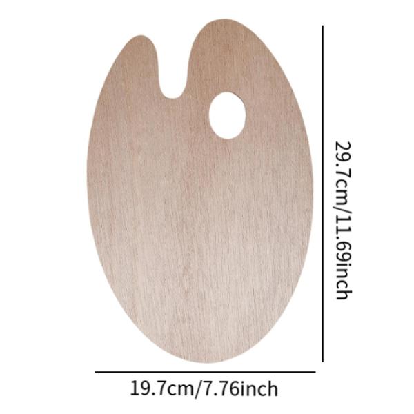 木製ペイントパレット ペイントカラーミキシングトレイ DIYペイント用品 ペイントトレイパレット 学校教師 スターターアーティスト 初心者