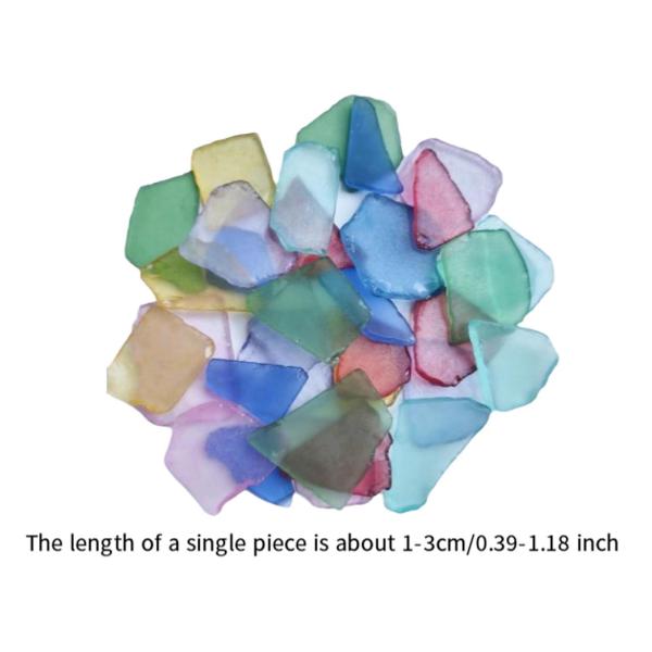 シーグラスの花瓶フィラー DIY クラフト 噴水岩 ビーチ ウェディング パーティー デコレーション 1cm 〜 3cm