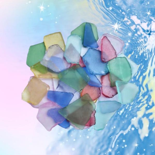 シーグラスの花瓶フィラー DIY クラフト 噴水岩 ビーチ ウェディング パーティー デコレーション 2cm 〜 5cm