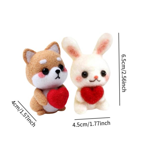 フェルトキット 説明書付き フェルトクラフトプロジェクト 子供 大人 ティーン向け 2個