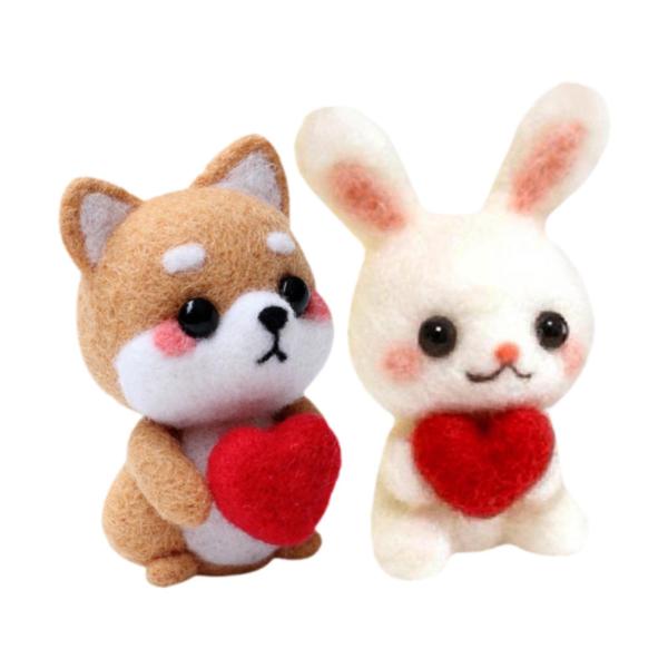 フェルトキット 説明書付き フェルトクラフトプロジェクト 子供 大人 ティーン向け 2個