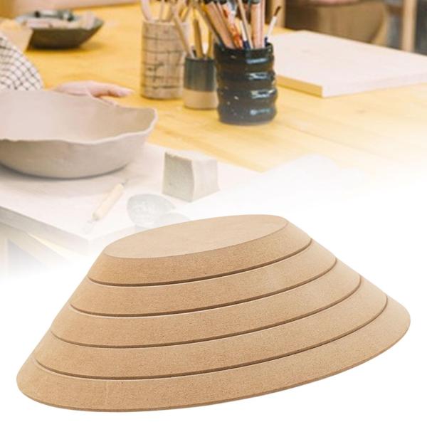 5x スランプハンプ陶器モデルフォームドレープモデル粘土 DIY ラウンドプロフェッショナルスタッカブル粘土モデル手作りプレート用